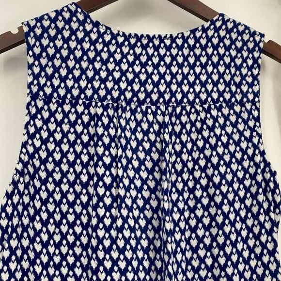 Beach lunch lounge Cover-Up Slip Dress Embroidered V-Neck Tassel  Blue White Mul - Picture 9 of 13